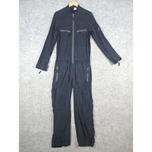 Divided‎ H&M Men's Coveralls/Jumpsuit Size 8 Navy Blue Long Sleeves Zip Pockets